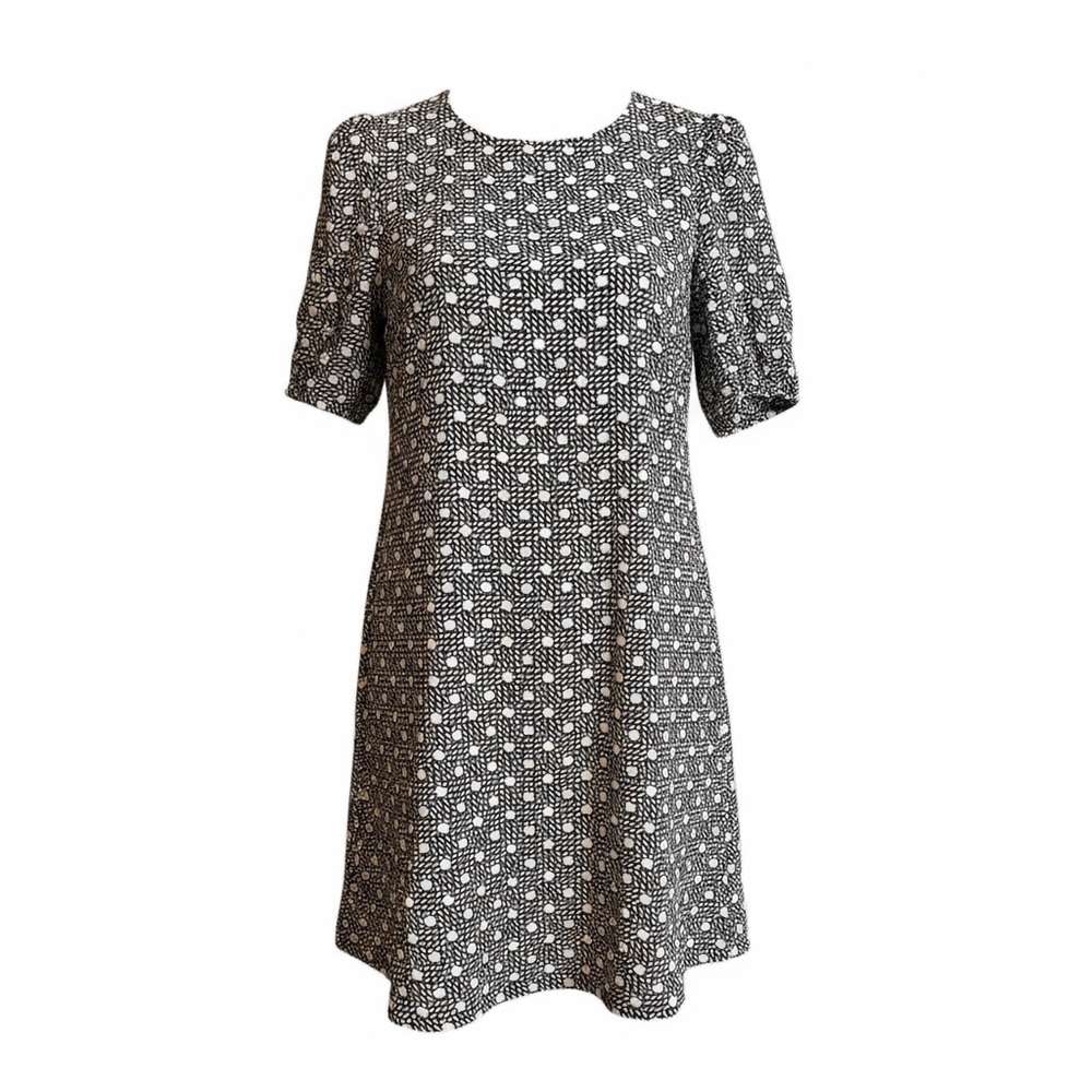 NWT Ann Taylor Black and White Rayon Dress Size Medium